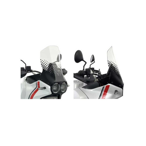 BULLE ADVENTURE CNC RACING DUCATI DESERT X - Finition : TRANSPARENTE