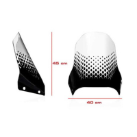 BULLE ADVENTURE CNC RACING DUCATI DESERT X - Finition : TRANSPARENTE