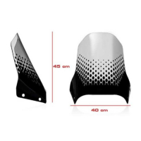 BULLE ADVENTURE CNC RACING DUCATI DESERT X - Finition : TRANSPARENTE