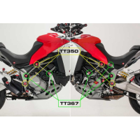 KIT BOUCHONS DE CADRE PETITS TROUS CNC RACING DUCATI - Couleur : NOIR