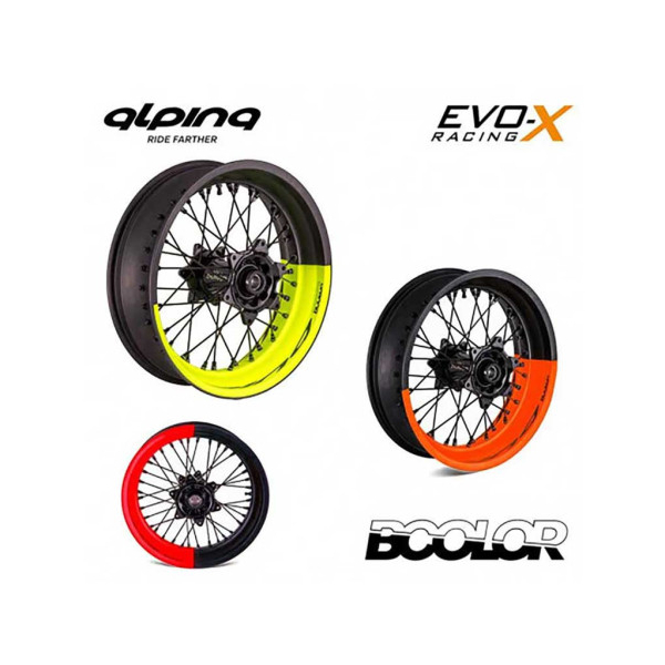 ROUE AV SUPERMOTARD TUBELESS 3,5 X 16,5 PACK BICOLOR