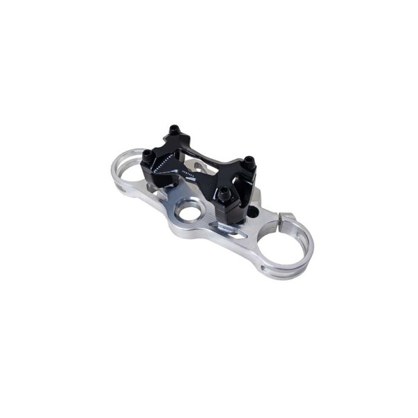 TE DE FOURCHE SUPERIEUR AVEC REHAUSSE TRIUMPH SPEED 1200 - Couleur 1 : SILVER, Couleur 2 : Noir