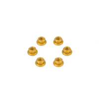 KIT ECROUS POUR BRIDE PORTE COURONNE 6 TROUS - Couleur : ORANGE