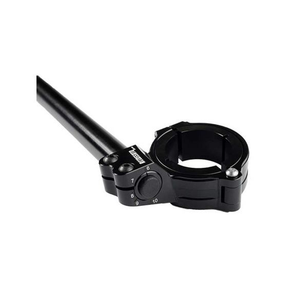 DEMI-GUIDONS REGLABLES AVEC BAGUES - Couleur : NOIR, Taille : 52