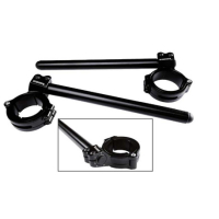 DEMI-GUIDONS REGLABLES AVEC BAGUES - Couleur : NOIR, Taille : 52