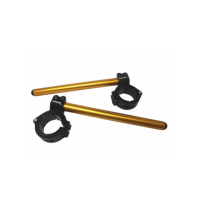 DEMI-GUIDONS REGLABLES AVEC BAGUES - Couleur : NOIR, Taille : 52