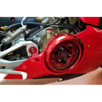 CARTER EMBRAYAGE PANIGALE V4 CNC RACING - Couleur : NOIR/SILVER