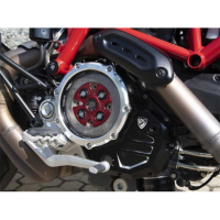 CARTER EMBRAYAGE TRANSPARENT CNC RACING HYPERMOTARD 950 - Couleur : SILVER SILVER