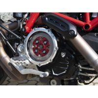 CARTER EMBRAYAGE TRANSPARENT CNC RACING HYPERMOTARD 950 - Couleur : SILVER SILVER