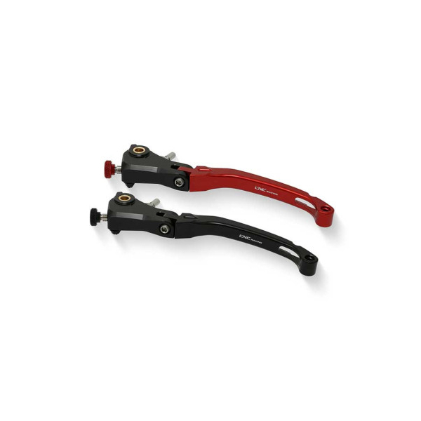 LEVIER EMBRAYAGE EN ALUMINIUM REPLIABLE - Couleur : NOIR/ROUGE