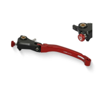 LEVIER EMBRAYAGE EN ALUMINIUM REPLIABLE - Couleur : NOIR/ROUGE