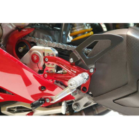 KIT COMMANDE RECULEES RPS EDITION LIMITEE TEAM PRAMAC PANIGALE V4R - Couleur : ROUGE