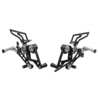 COMMANDES RECULEES ERGAL ALLEGE POUR MONOPOSTO DUCATI NOIR - Couleur : SILVER 