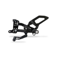 Commandes reculées réglables Ducati Streetfighter V4 Carbon - Couleur : NOIR/ROUGE 