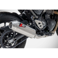 SILENCIEUX ZARD TRIUMPH SPEED 400 SCRAMBLER 400 - Options : noir, Version : racing, Embout : embout inox, Matière : inox 