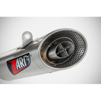 LIGNE COMPLETE ZARD SCRAMBLER 400 SPEED 400 - Version : racing, Options : noir, Matière : inox, Embout : embout inox