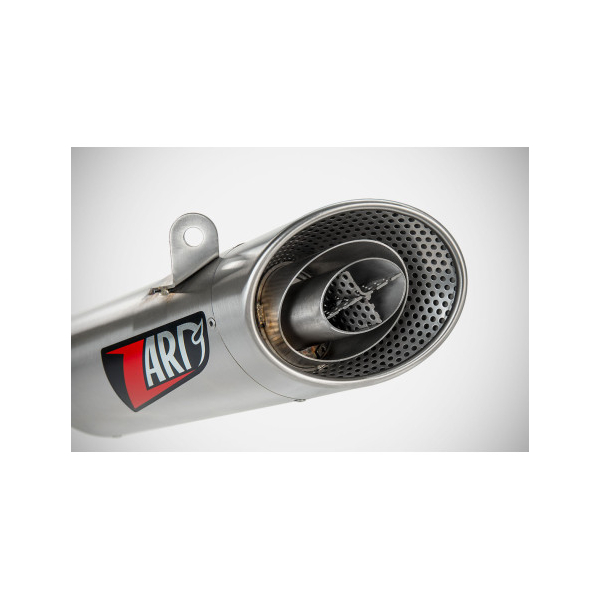 LIGNE COMPLETE ZARD SCRAMBLER 400 SPEED 400 - Options : noir, Version : racing, Embout : embout inox, Matière : inox