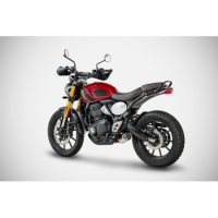 LIGNE COMPLETE ZARD SCRAMBLER 400 SPEED 400 - Version : racing, Options : noir, Matière : inox, Embout : embout inox
