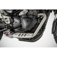 LIGNE COMPLETE ZARD SCRAMBLER 400 SPEED 400 - Version : racing, Options : noir, Matière : inox, Embout : embout inox