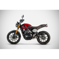 LIGNE COMPLETE ZARD SCRAMBLER 400 SPEED 400 - Version : racing, Options : noir, Matière : inox, Embout : embout inox