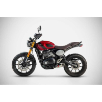 LIGNE COMPLETE ZARD SCRAMBLER 400 SPEED 400 - Version : racing, Options : noir, Matière : inox, Embout : embout inox