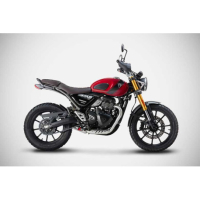 LIGNE COMPLETE ZARD SCRAMBLER 400 SPEED 400 - Options : noir, Version : racing, Embout : embout inox, Matière : inox