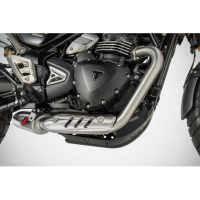 LIGNE COMPLETE ZARD SCRAMBLER 400 SPEED 400 - Version : racing, Options : noir, Matière : inox, Embout : embout inox