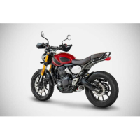 LIGNE COMPLETE ZARD SCRAMBLER 400 SPEED 400 - Version : racing, Options : noir, Matière : inox, Embout : embout inox