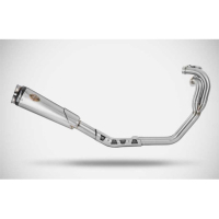 LIGNE COMPLETE ZARD TRIUMPH SCRAMBLER 1200 2024/* - Options : sans option, Version : homologué, Embout : embout carbone, Matière : inox