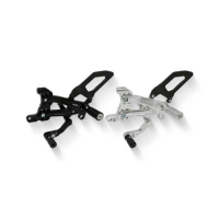 COMMANDES RECULEES REGLABLES CARBONE CNC RACING Ducati per serie Panigale V4 - Couleur : SILVER 