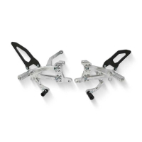 COMMANDES RECULEES REGLABLES CARBONE CNC RACING Ducati per serie Panigale V4 - Couleur : SILVER