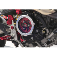 CARTER EMBRAYAGE TRANSPARENT CNC RACING DUCATI HYPERMOTARD 698 - Couleur : OR/SILVER