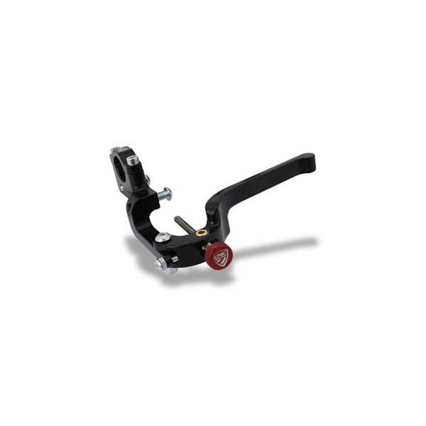 KIT COMMMANDE AU GUIDON MAITRE CYLINDRE DE FREIN ARRIERE CNC RACING - Couleur : NOIR