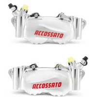 PAIRE ETRIERS RADIAL ACCOSSATO ENTRACE 100 - Couleur : CHROME, Type : RACING 
