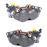 PAIRE ETRIERS RADIAL ACCOSSATO ENTRACE 100 - Couleur : oxidation noire, Type : RACING