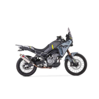 SILENCIEUX ZARD CF MOTO MT450 PARE CHALEUR CARBONE DE SERIE - Version : racing, Options : sans option, Matière : inox, Embout : embout inox 