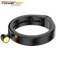 SUPPORT DE CLIGNOTANT DESIGN DE 54 MM SUR LES TUBES DE FOURCHE POUR CLIGNOTANTS - Couleur : Orange anodisé