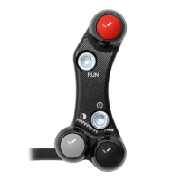 Commodo droit pour maitre cylindre Brembo Aprilia RS 457 (trous non alignés) 