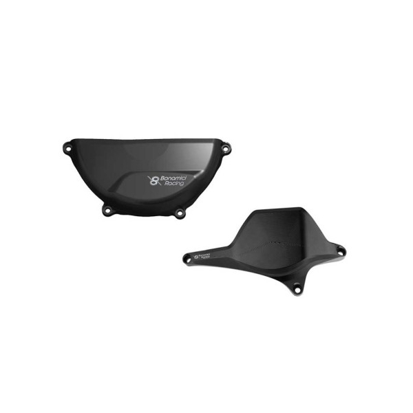 DUCATI PANIGALE V2 KIT PROTECTION CARTER DROIT GAUCHE ALU TAILLE MASSE BONAMICI - Couleur : BRONZE