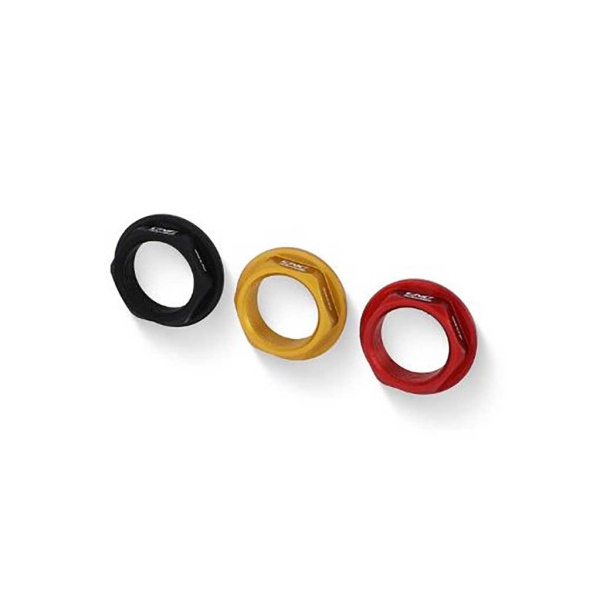 ECROU DE ROUE ARRIERE CNC RACING DUCATI M25x1.25 - Couleur : ROUGE