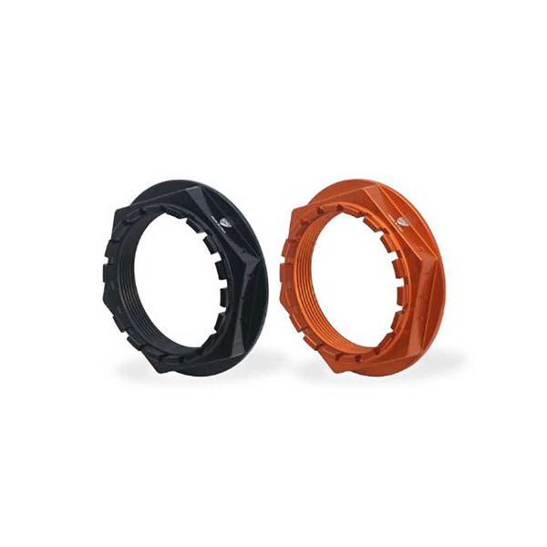 ECROU DE ROUE ARRIERE DROIT CNC RACING M50x1,5 KTM - Couleur : ORANGE