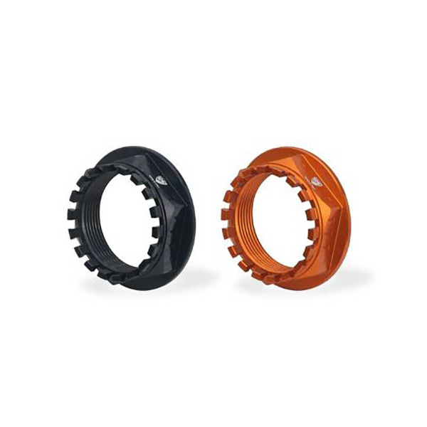 ECROU DE ROUE ARRIERE GAUCHE CNC RACING M35x1,5 KTM - Couleur : ORANGE