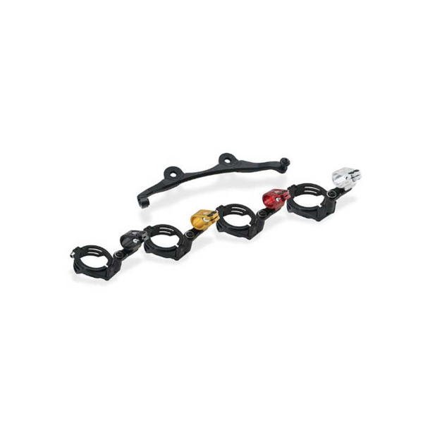 SUPPORT AMORTISSEUR DE DIRECTION CNC RACING DUCATI HYPERMOTARD 698 MONO - Couleur : NOIR/OR