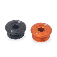 BOUCHON DE CARTER D HUILE CNC RACING M24x3 - Couleur : ORANGE 