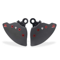 KIT ECOPES DE FREIN CARBONE CNC RACING PRAMAC EDITION - Couleur : NOIR, Finition : CARBONE MAT 