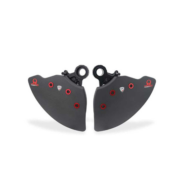KIT ECOPES DE FREIN CARBONE CNC RACING PRAMAC EDITION - Couleur : NOIR, Finition : CARBONE MAT
