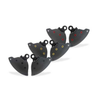 KIT ECOPES DE FREIN CARBONE CNC RACING - Couleur : NOIR, Finition : CARBONE MAT 