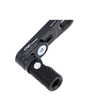 EMBOUT DE SELECTION GAUCHE CNC RACING - M6 - Couleur : NOIR/ROUGE