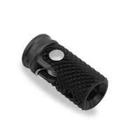 EMBOUT DE SELECTION DROIT CNC RACING - M6 - Couleur : NOIR/ROUGE