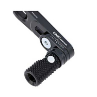EMBOUT DE SELECTION DROIT CNC RACING - M6 - Couleur : NOIR/ROUGE